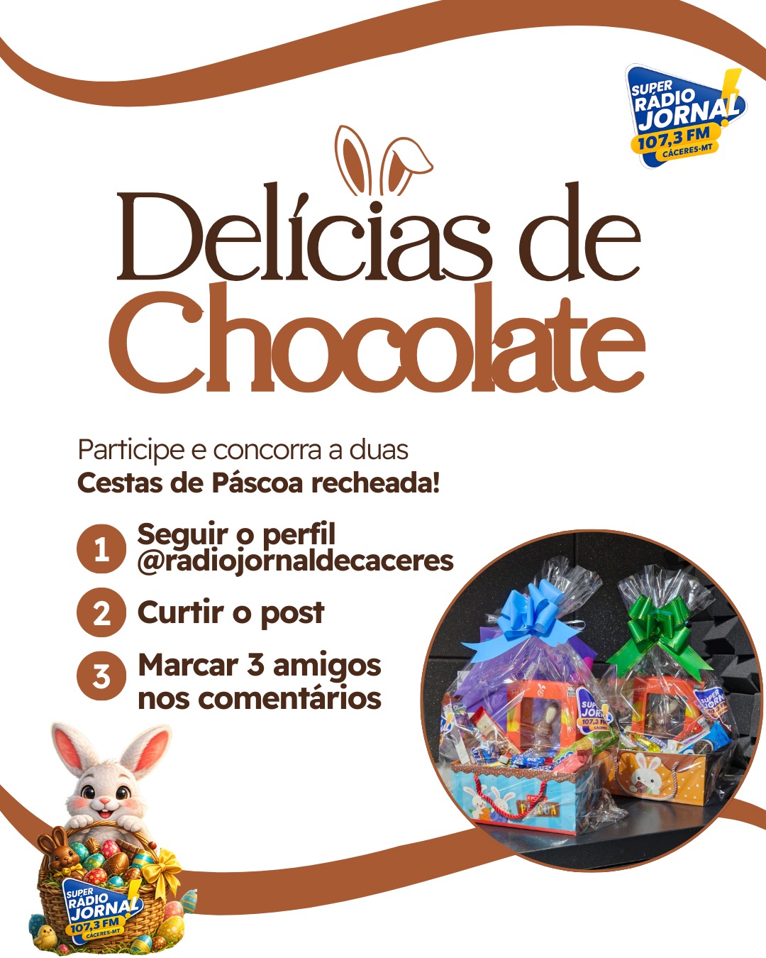 Quer concorrer a DUAS cestas de Páscoa?